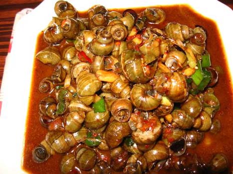Fried Sea Snails With Chili Sauce
