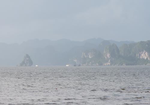 Trời bắt đầu bão và mưa