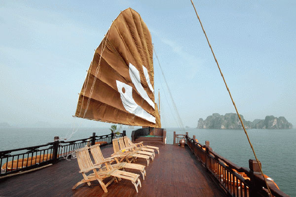 Sundeck on Bhaya cruises