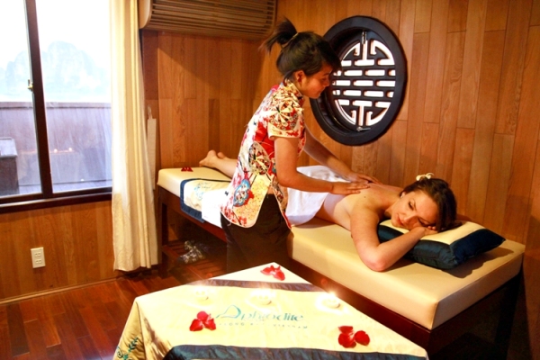 Massage room on the 2nd deck