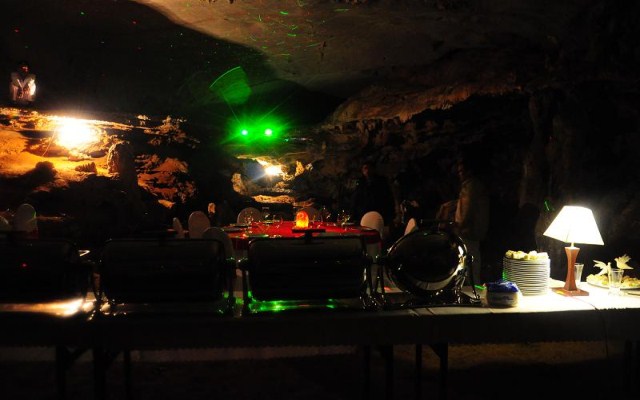 Dinner in cave