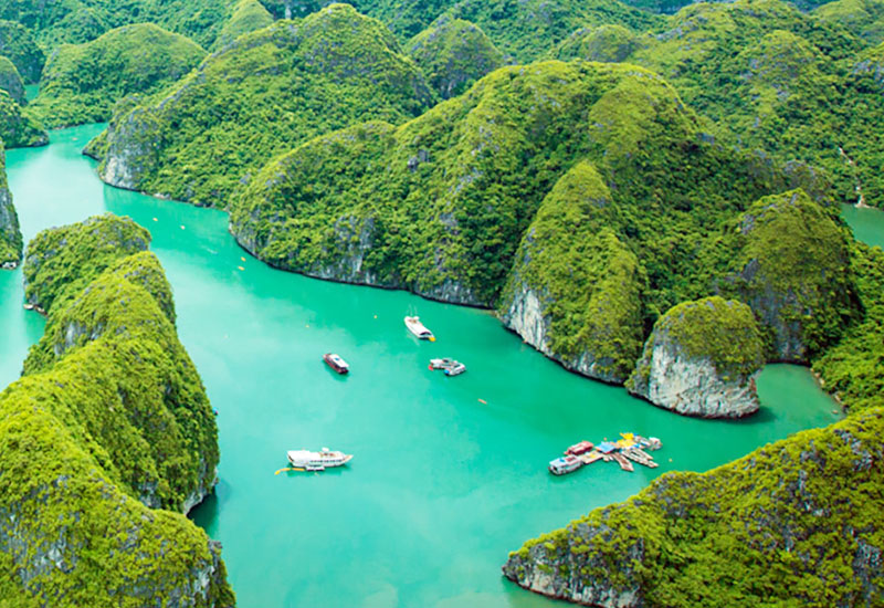 How to Get to Halong Bay from Turks and Caicos Islands?