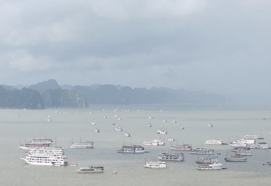 The rainy season in Halong Bay