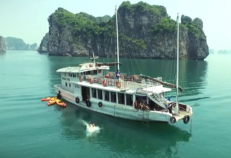 Winter Swimming in Halong Bay