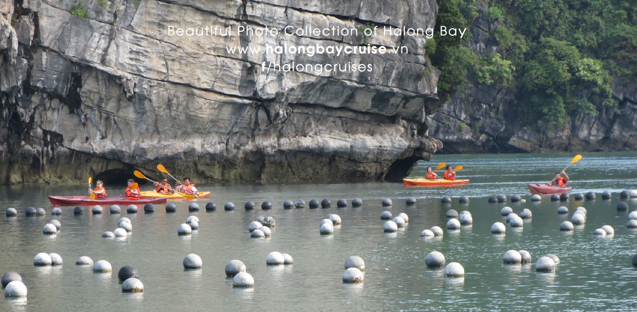 Kayaking in Halong Bay